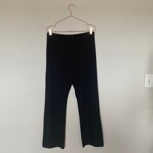 Nike Liz Lange Maternity Womens Pants Small Black Straight Leg Stretch Pull On